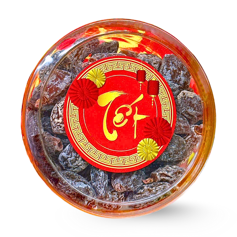 Ô Mai Mơ 300g Hộp Tròn Nhỏ Hộp Quà Tết 2026