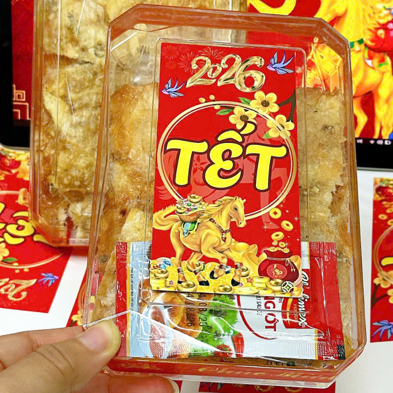 Cá Bống Tẩm Gia Vị 150g Miếng - Hộp Chữ Nhật Nhỏ