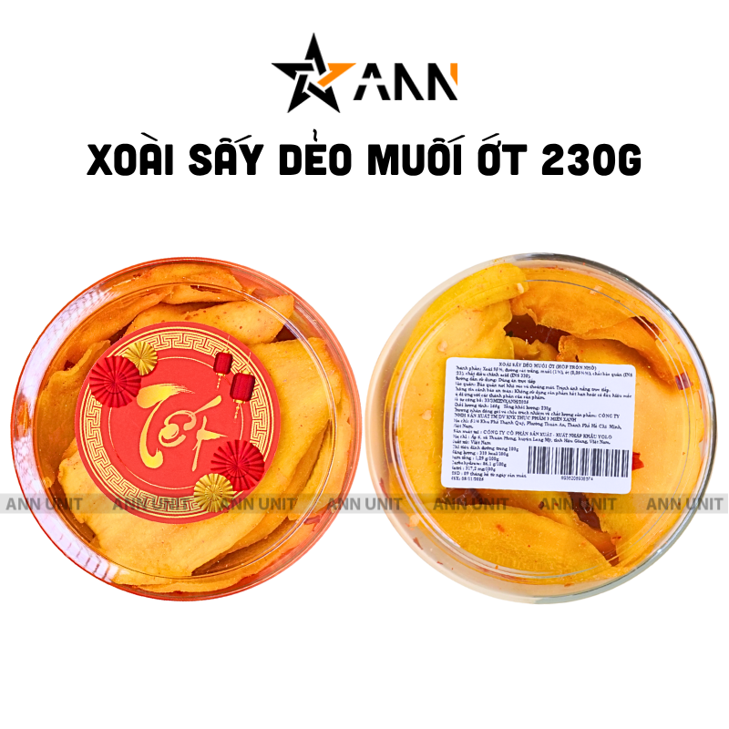26979_61_20251113100405-2.png Xoài Sấy Dẻo Muối Ớt 230g Hộp Tròn Nhỏ Hộp Quà Tết 2026 - XSDMOHTN230G