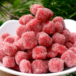 Ô Mai Dâu Đỏ 300g Hộp Tròn Nhỏ - OMDHTN300G