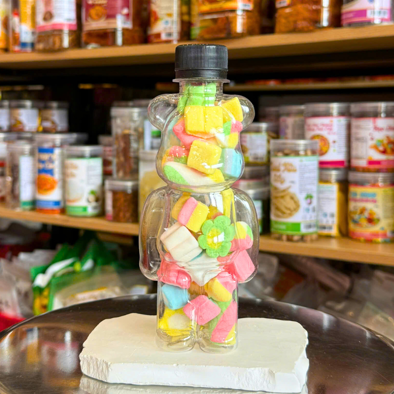 Kẹo Dẻo Bông Marshmallow 70g Chai Gấu Nhỏ