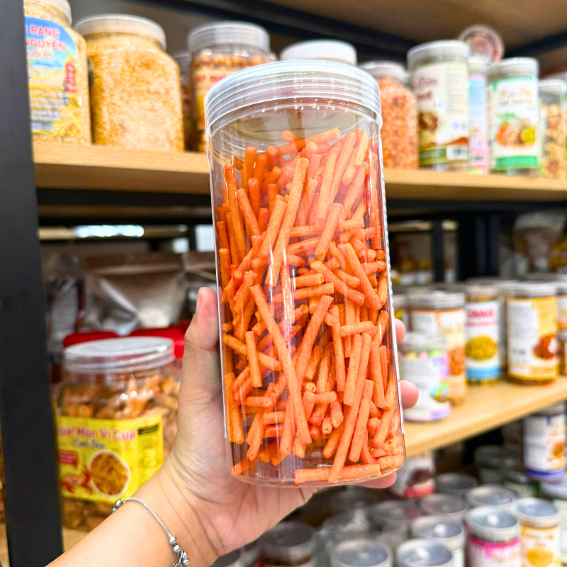 Kho sỉ snack Que Thái Thơm Ngon 250g - Hộp Pet