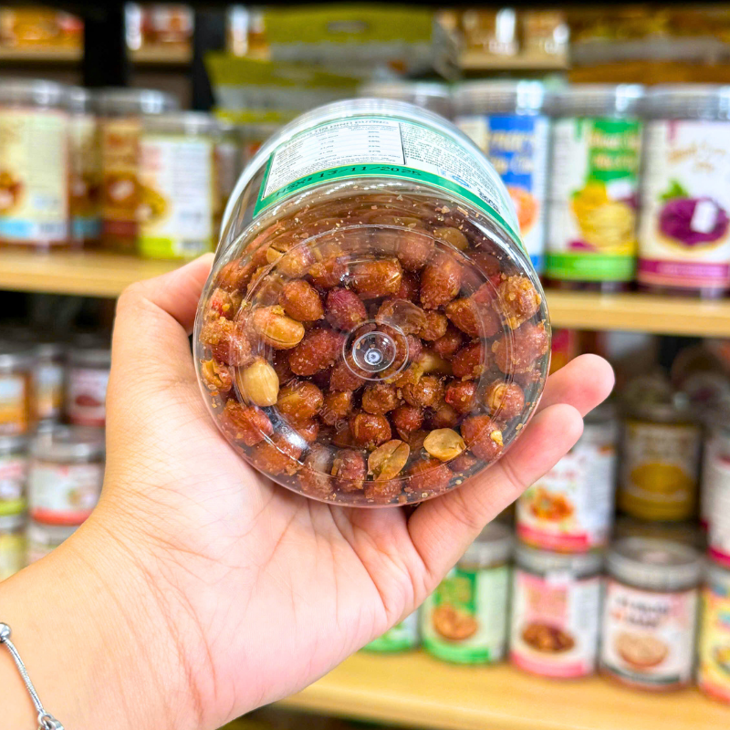 Sỉ đậu Phộng Rang Tỏi Ớt Mini 200g - Hộp Pet