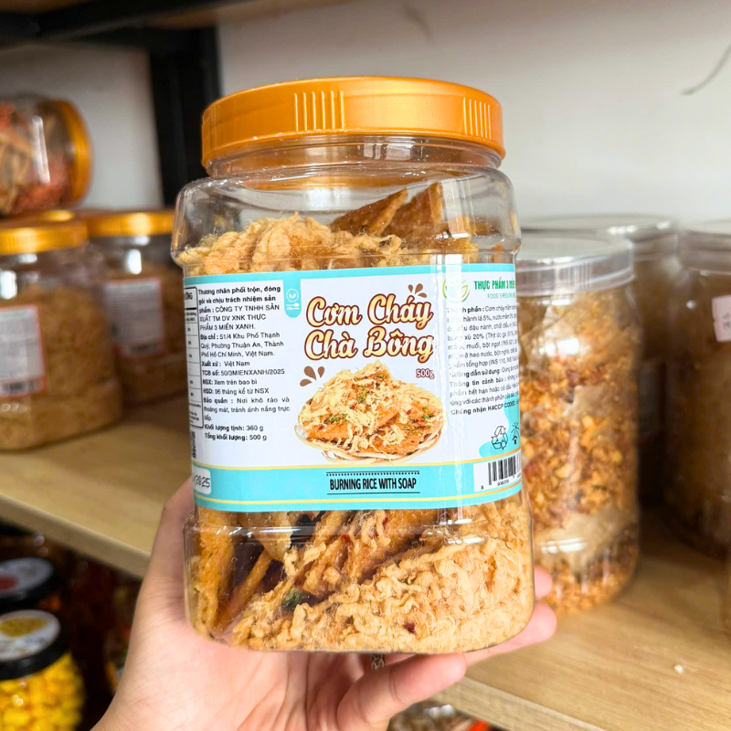 Kho sỉ cơm Cháy Chà Bông Thơm Ngon 500g - Hộp Lớn