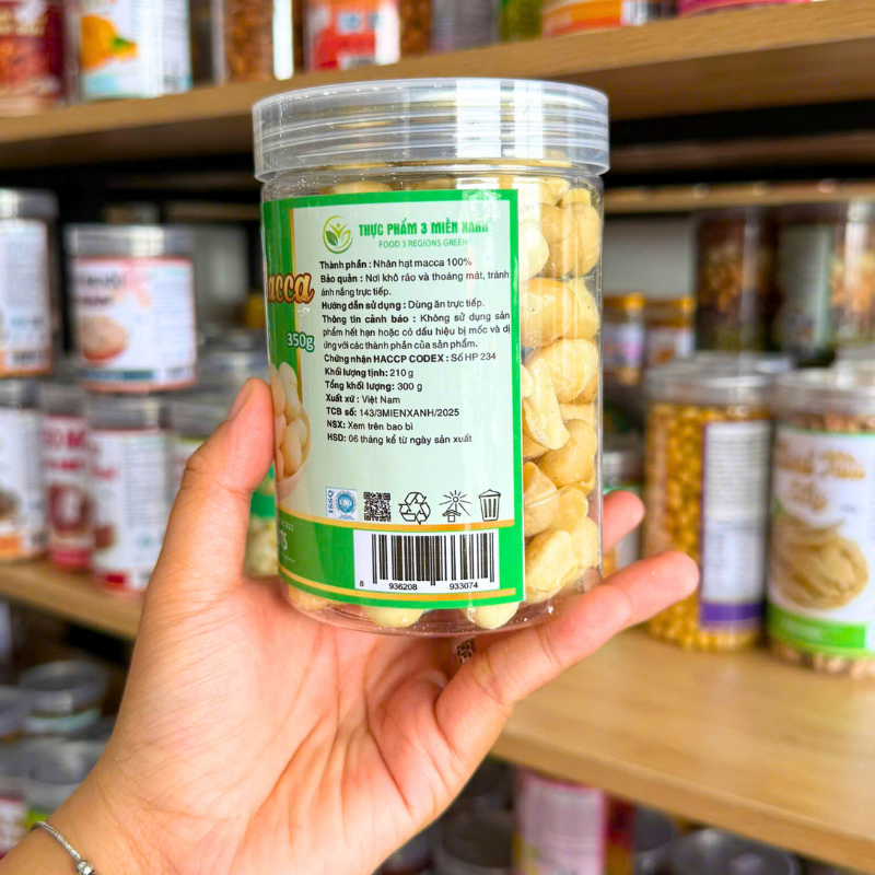 Nhân Macca Thơm Ngon 350g - Hũ Pet