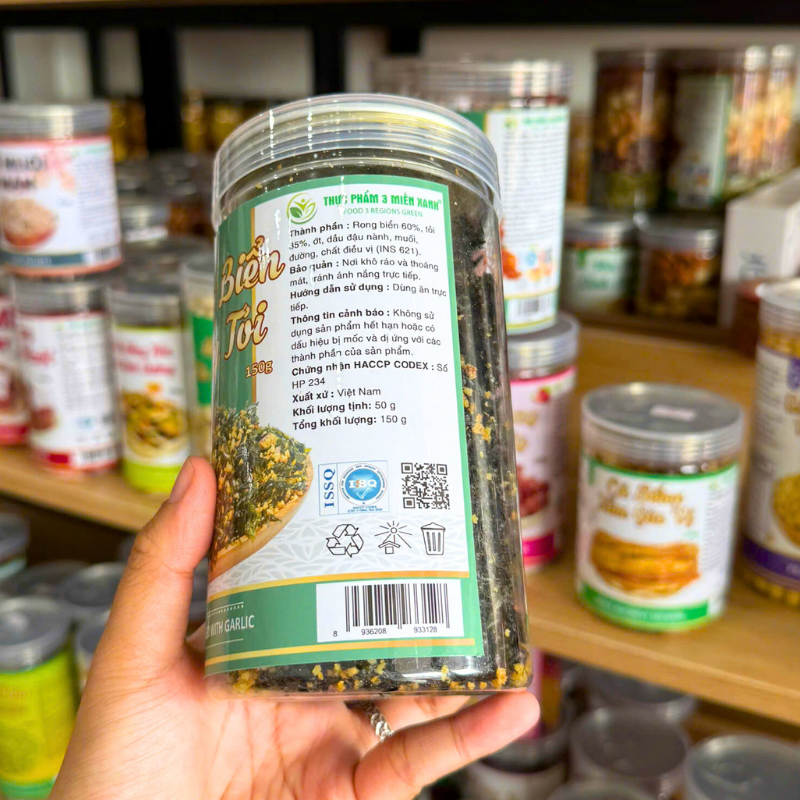 Rong Biển Cháy Tỏi 150g - Hộp Pet