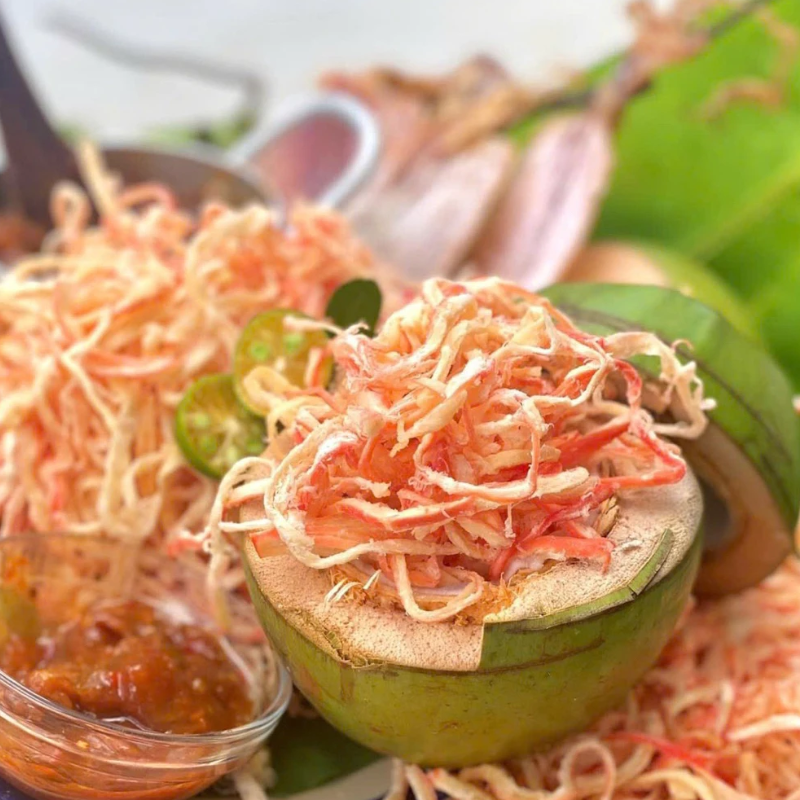 Kho sỉ mực Ống Xé Sợi Sấy Khô 300g - Túi Zip Bạc