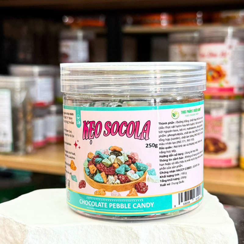 Kẹo Socola Sỏi Đá Mini 250g - Hộp Pet