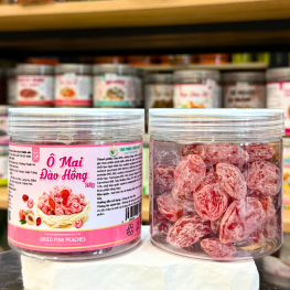 Ô Mai Đào Hồng Mini Thơm Ngon 250g - Hộp Pet - OMDHMHP250G