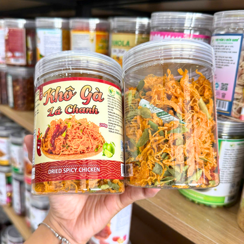 Khô Gà Lá Chanh Thơm Ngon 200g - Hộp Pet