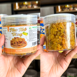 Nho Khô Nho Vàng Mini Thơm Ngon 250g - Hộp Pet - NKNVMHP250G