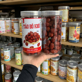 Táo Đỏ Khô Size Nhỏ 350g - Hộp Pet - TDKSNHP350G
