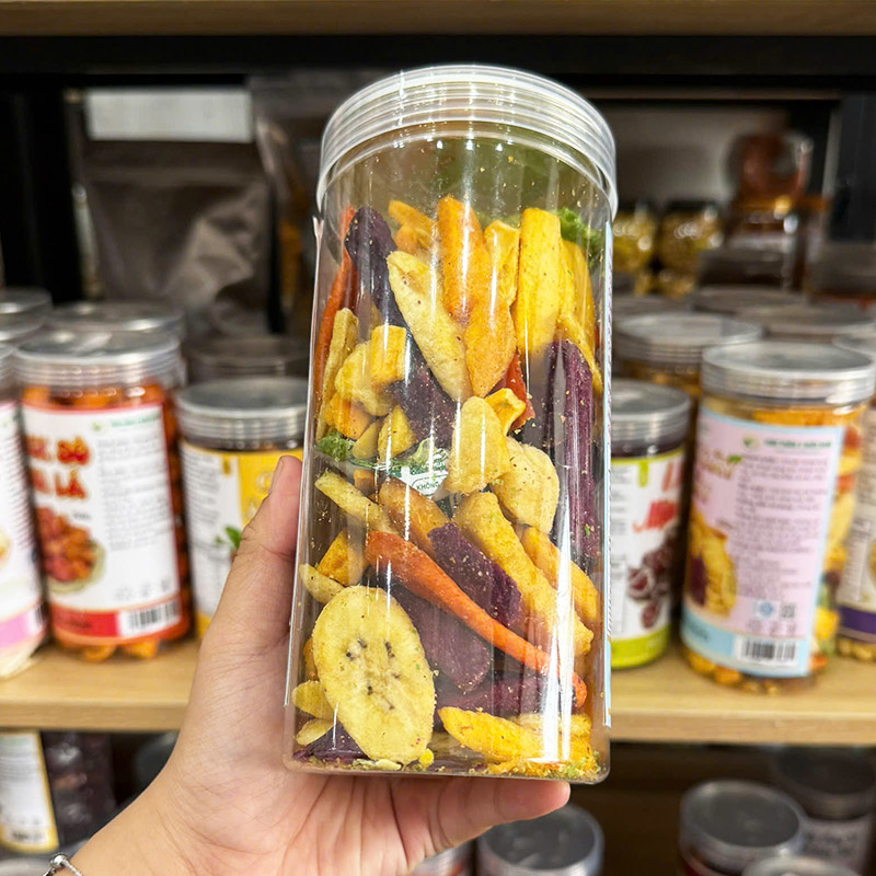 Trái Cây Sấy Thơm Ngon 300g - Hộp Pet