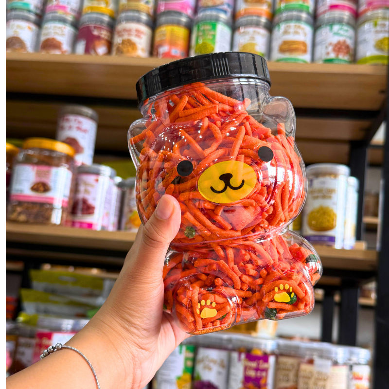 Snack Thập Cẩm (Bim Bim Tăm Đậu Hà Lan) 400g - Hộp Gấu Lớn