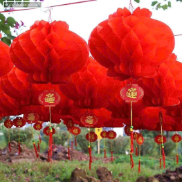 Combo 50c (5 Bịt) - Mỗi bịt 10 LỒNG ĐÈN GIẤY ( F30 / 25CM ) - COMBO50C5BT