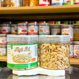 Hạt Bí Trắng Đặc Biệt Mini 200g - Hộp Pet - HBTMHP200G