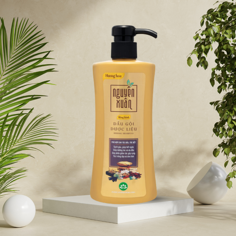 27384_48_20251213155545.png Dầu Gội Dược Liệu Nguyên Xuân Cho Tóc Dầu Bết 450ml - Chai Vàng Đậm - DGTDNXVD450