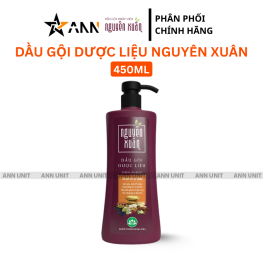 Dầu Gội Dược Liệu Nguyên Xuân Cho Tóc Thường 450ml - Chai Đỏ - DGTDNXCD450
