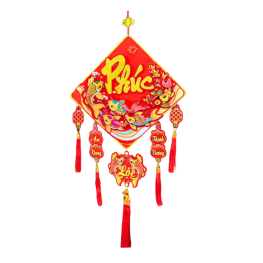 Dây reo 3d Vuông Tràn Trí Tết 30cm - DTT03