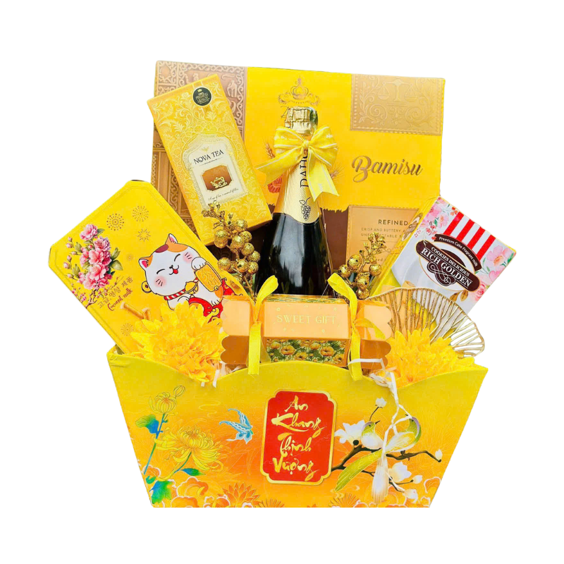 Hộp Quà Tết Sum Vầy – Quà Tặng Tết Cho Người Thân – Quà Trang Trí Tết Nguyên Đán