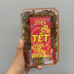 Mực Xé Tẩm Vị 150g - Hộp Chữ Nhật Nhỏ Hộp Quà Tết - MXTVHCNN150G