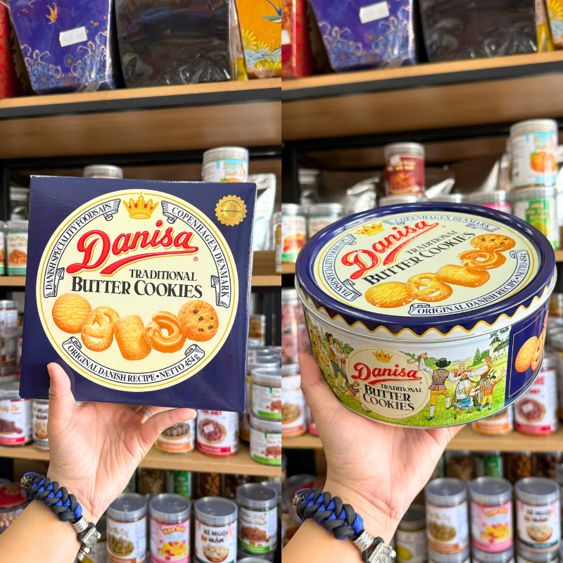 Bánh Danisa 454g - Bánh Quy Bơ Danisa (Kèm Túi) - Hộp Quà Tết