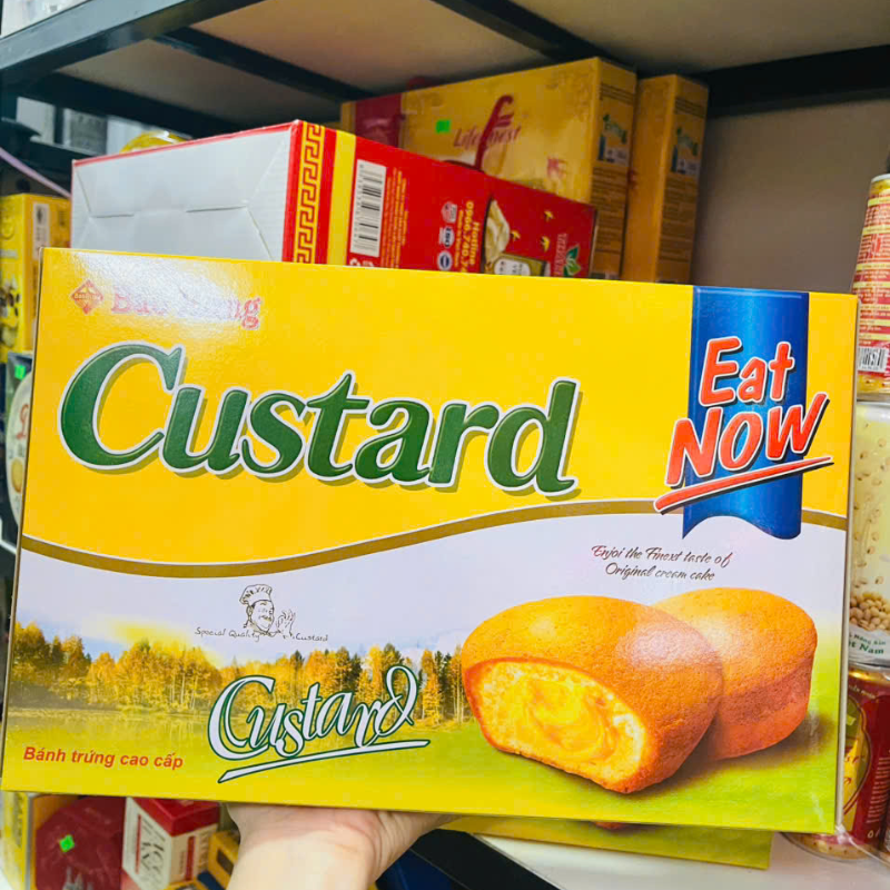 Bánh Bông Lan Custard Bảo Hưng - Bánh Trứng Trang Trí Tết