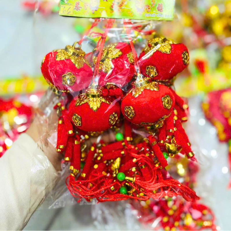 Set 5 Cầu Pháo - Liễn Treo Cây Trang Trí Tết