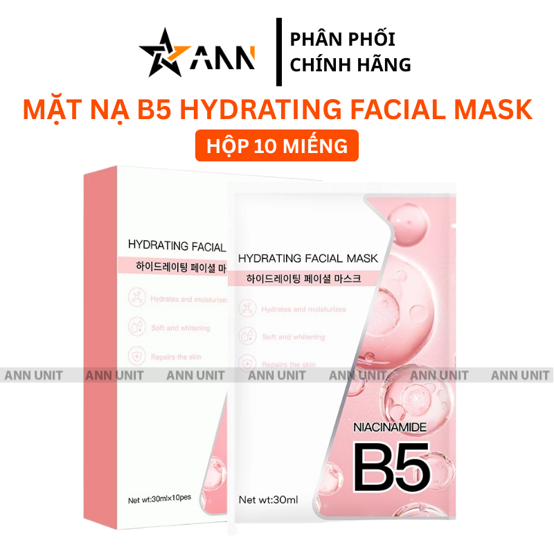 27607_3_20251212100523.png Hộp 10 Miếng Mặt Nạ B5 Hydrating Facial Mask Màu Hồng Cam - 8805079625848