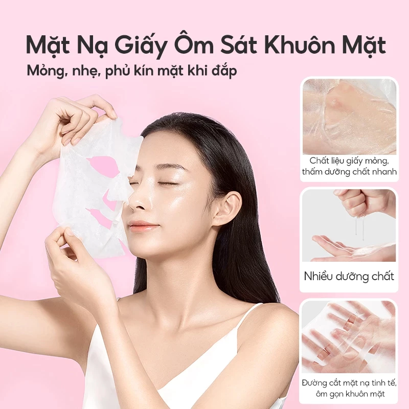 27607_6_20251212100527.png Hộp 10 Miếng Mặt Nạ B5 Hydrating Facial Mask Màu Hồng Cam - 8805079625848