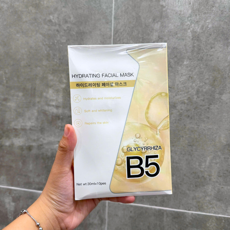 27608_13_20251212100716.png Hộp 10 Miếng Mặt Nạ B5 Hydrating Facial Mask Màu Vàng - 8805128917061