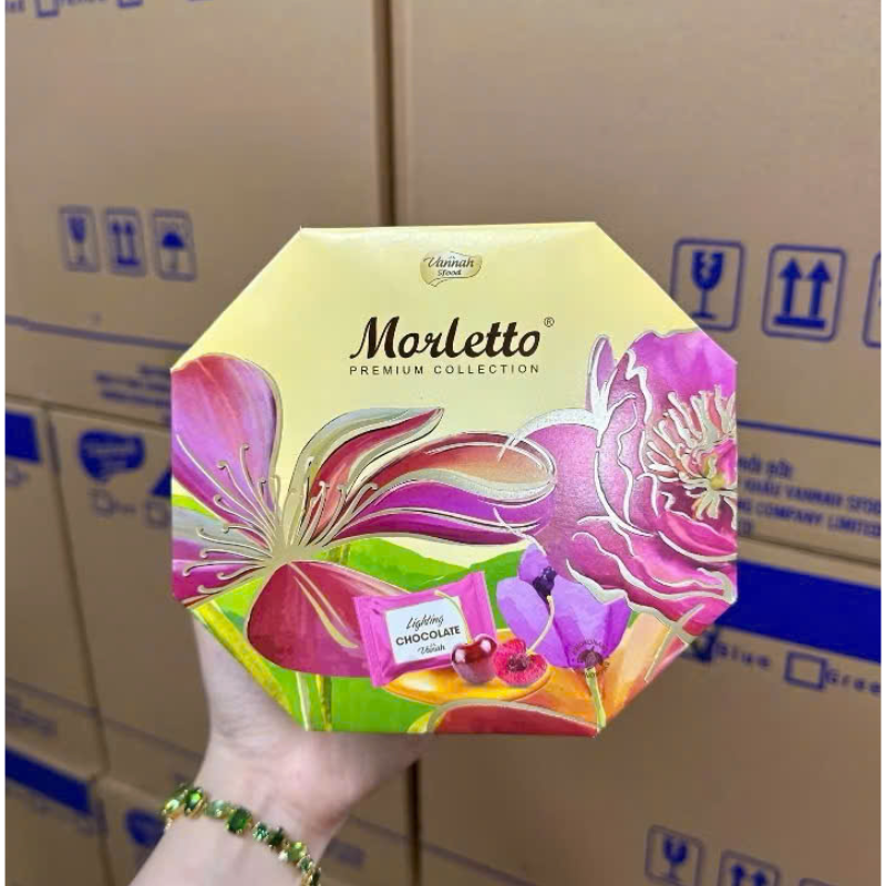 Kẹo Hộp Bát Giác Morletto Thơm Ngon Sang Trọng Trang Trí Tết