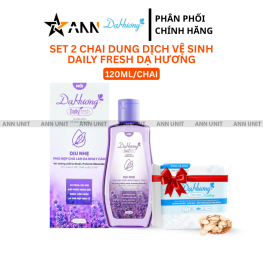 Combo 2 Chai Dung Dịch Vệ Sinh Dạ Hương Daily Fresh Dịu Nhẹ Màu Tím 120ml/chai - DDVSDHDFT120