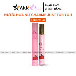 Nước Hoa Nữ Charme Just For You 10ml - Hương Thơm Ngọt Ngào Tươi Mát - 8936194698261LE