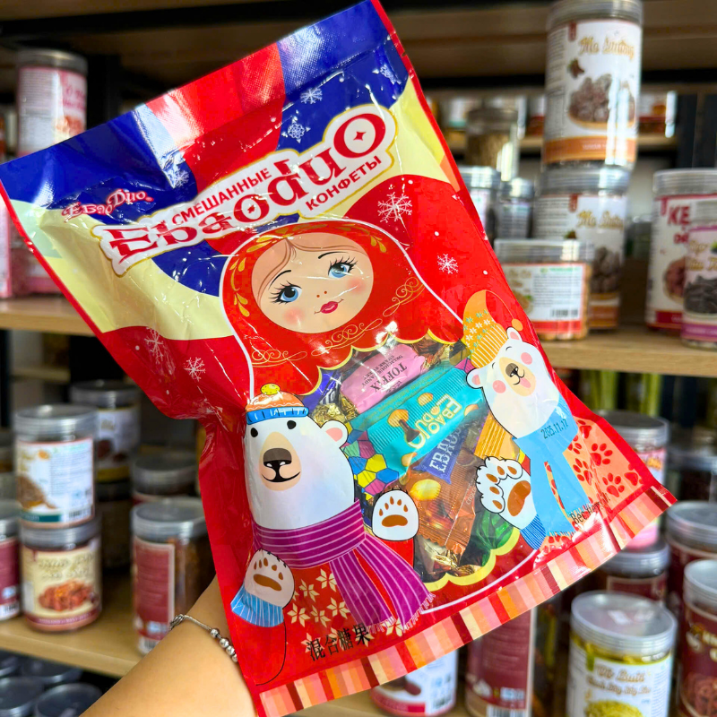 Kẹo Socola Gấu Bắc Cực Nga Ebaoduo Thơm Ngon