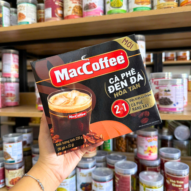 Sỉ cà Phê Đen Đá Mac Coffee - Cà Phê Đen Đá Hòa Tan 2 In 1 220g