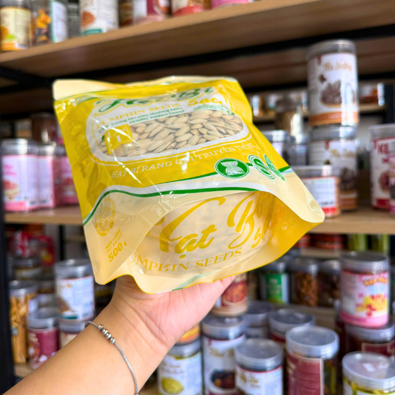 Hạt Bí Vàng Minh Phát Loại 1 500g - Hạt Bí Sạch Minh Phát