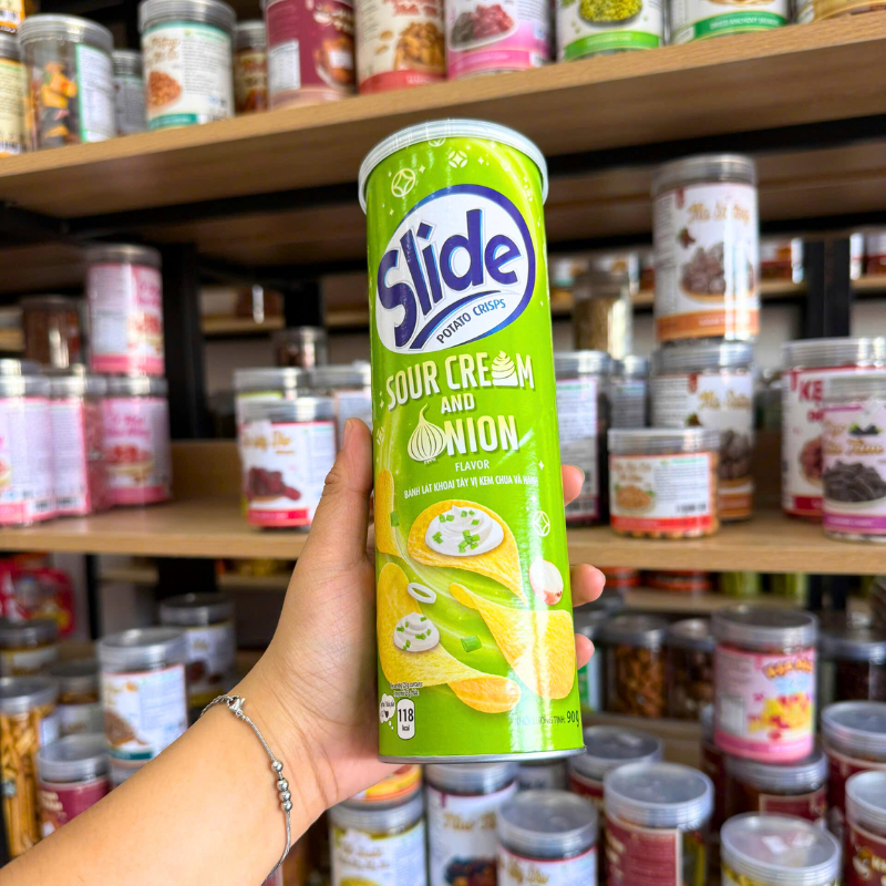 Khoai Tây Slide Lon 900g 4 Vị Thơm Ngon
