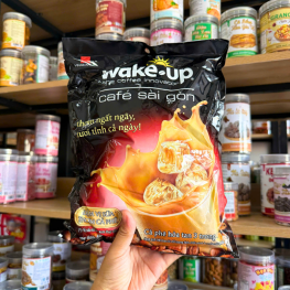 Cà Phê Wake Up - Cà Phê Sài Gòn - Cafe Sữa Đậm Vị Hòa Tan 3 Trong 1 456g - 8934683007044