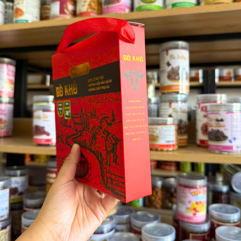 Kho sỉ khô Bò Malai Siêu Cay 400g - Khô Bò Miếng Thượng Hạng