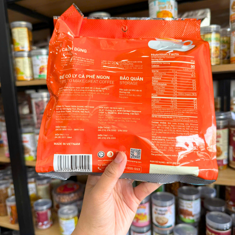 Cà Phê Morning - Cà Phê Sữa Hòa Tan 3 In 1 480g(24 Gói x 20g)