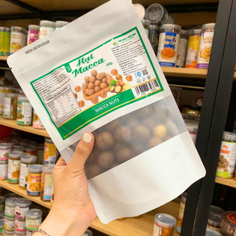 Hạt Macca 400g Túi Zip Sữa
