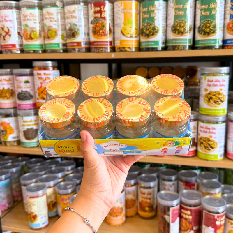 Giá sỉ 8 Hũ Tổ Yến Chưng Sallanest (Em Bé, Đông Trùng, Đường Phèn) - 30% Yến Tươi Salla Nest