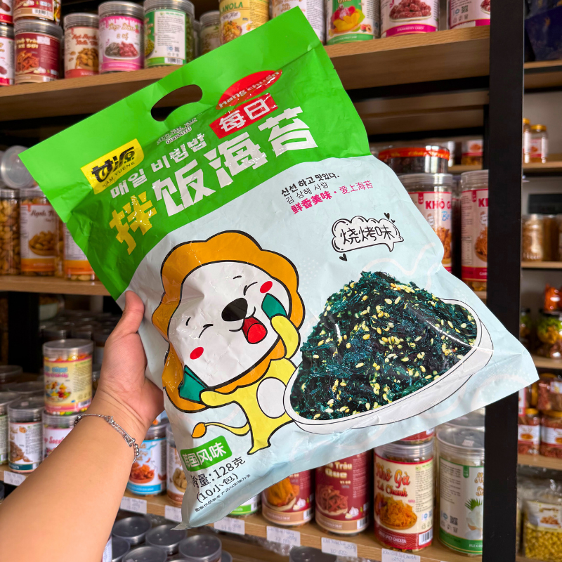 Rong Biển Rắc Cơm Ăn Liền Vị Truyền Thống Con Sư Tử QUDOUYU 128gr