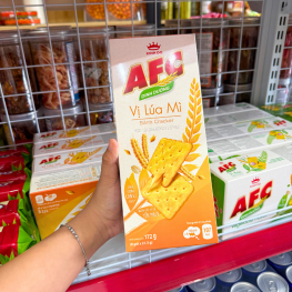 Bánh Afc Vị Lúa Mì - Bánh Kinh Đô Afc Dinh Dưỡng 172g (8 Gói x 21,5g) - 8934680025980