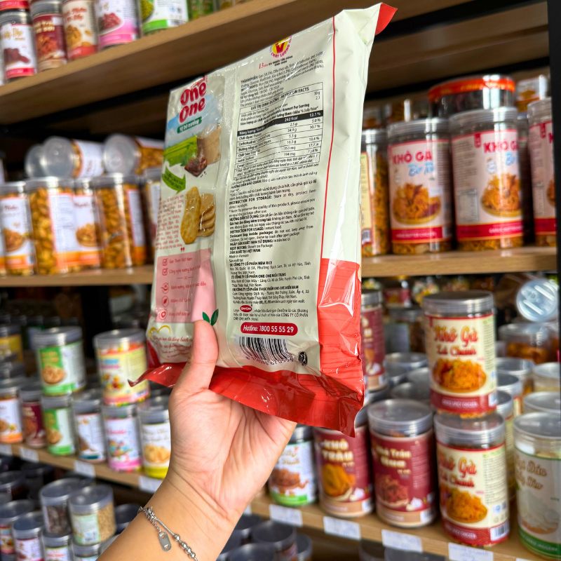 Bánh Gạo ONE ONE Gói Vị Bò Nướng Bổ Sung Canxi 117g