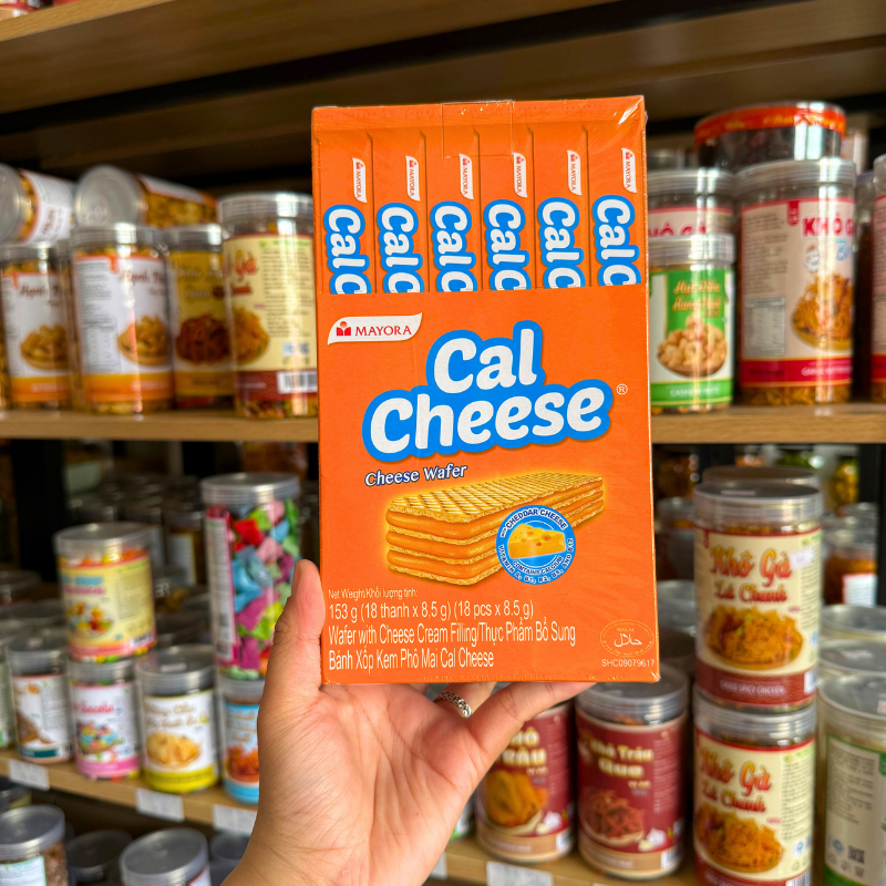 Bánh Xốp Phô Mai MAYORA CAL CHEESE 153gr (18 Cây x 8.5g)