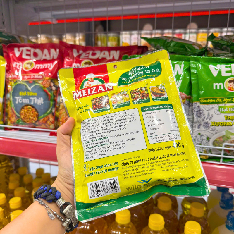 Giá sỉ hạt Nêm MEIZAN Từ Thịt Xương Ống Vị Heo MEIZAN 400g