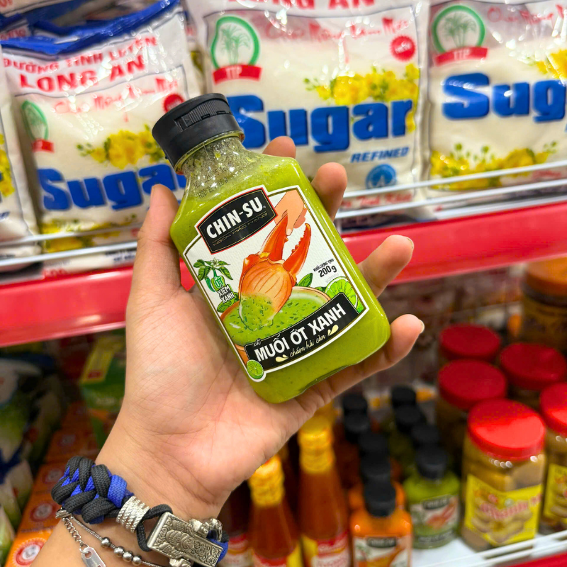 Muối Ớt Chinsu Chấm Hải Sản - Muối Ớt Xanh Chinsu 200gr