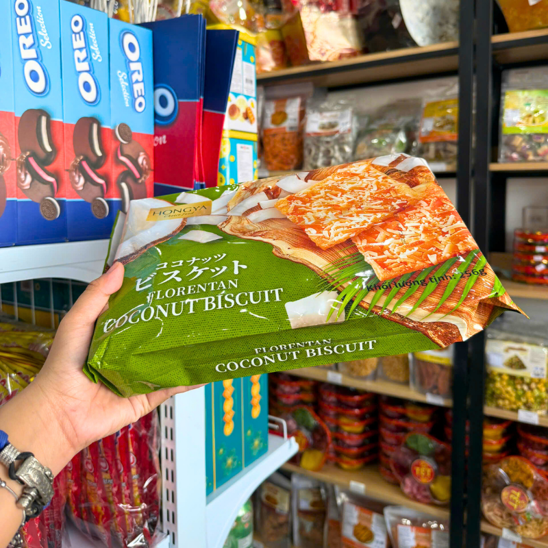 Sỉ bánh Quy Dừa Giòn HONGYA Gói 256g